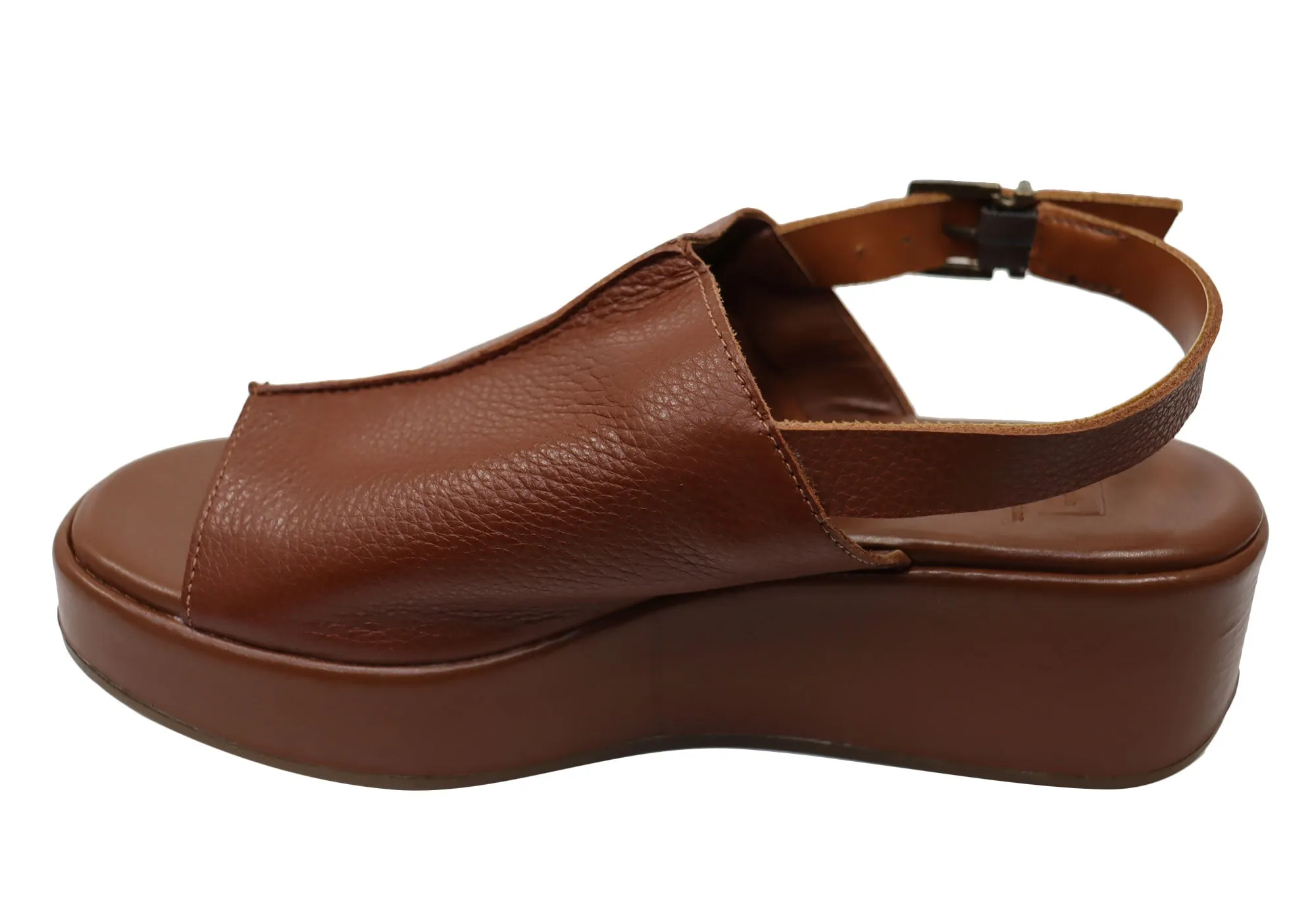 Via Paula Charlene Sandales Plateforme Confort Brésiliennes en Cuir pour Femme Via Paula Chaussures