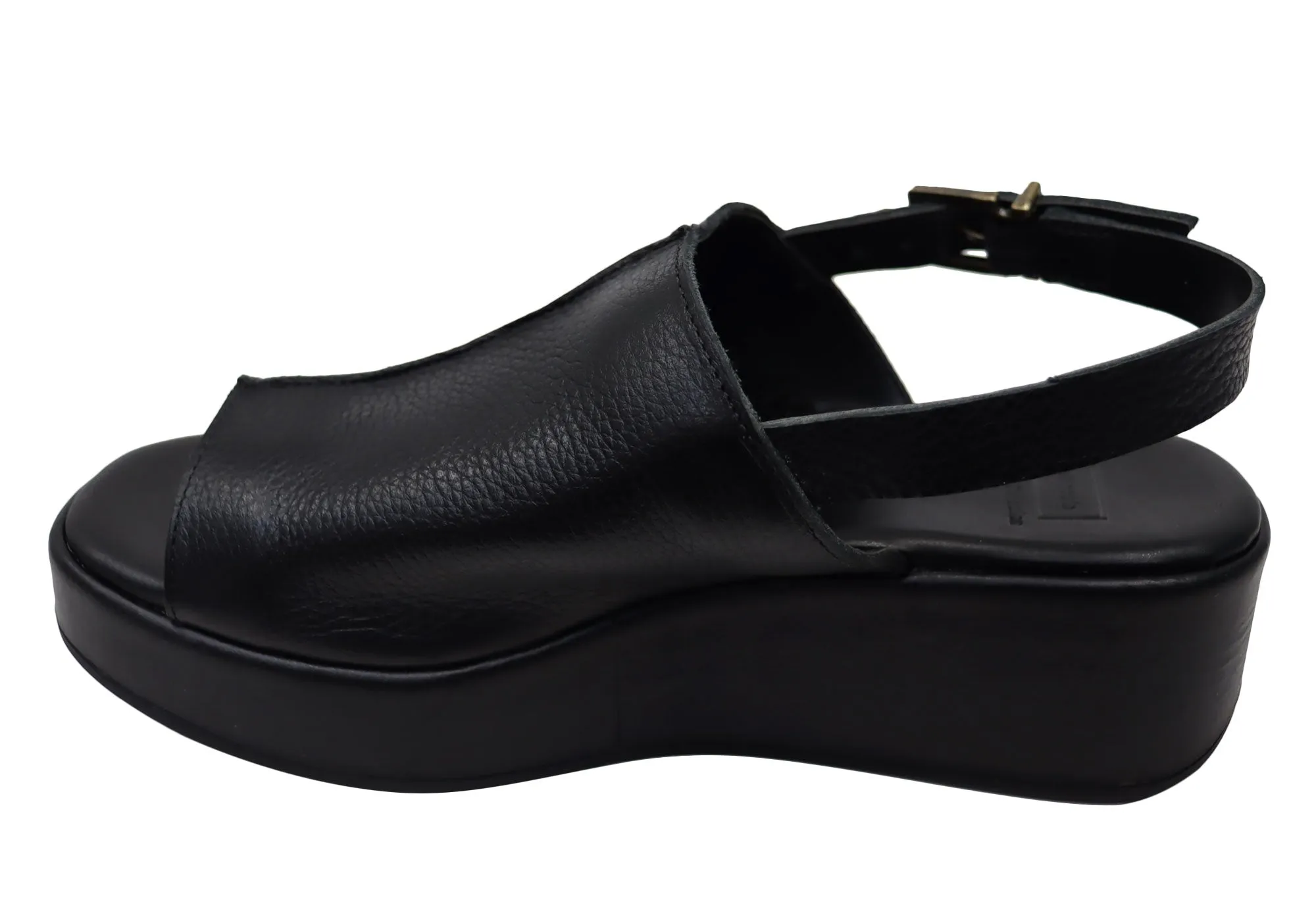 Via Paula Charlene Sandales Plateforme Confort Brésiliennes en Cuir pour Femme Via Paula Chaussures