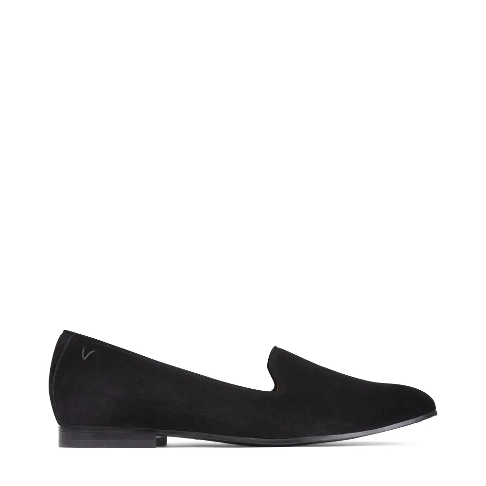 Vionic Femme Willa Mocassin en Daim à Enfiler Noir