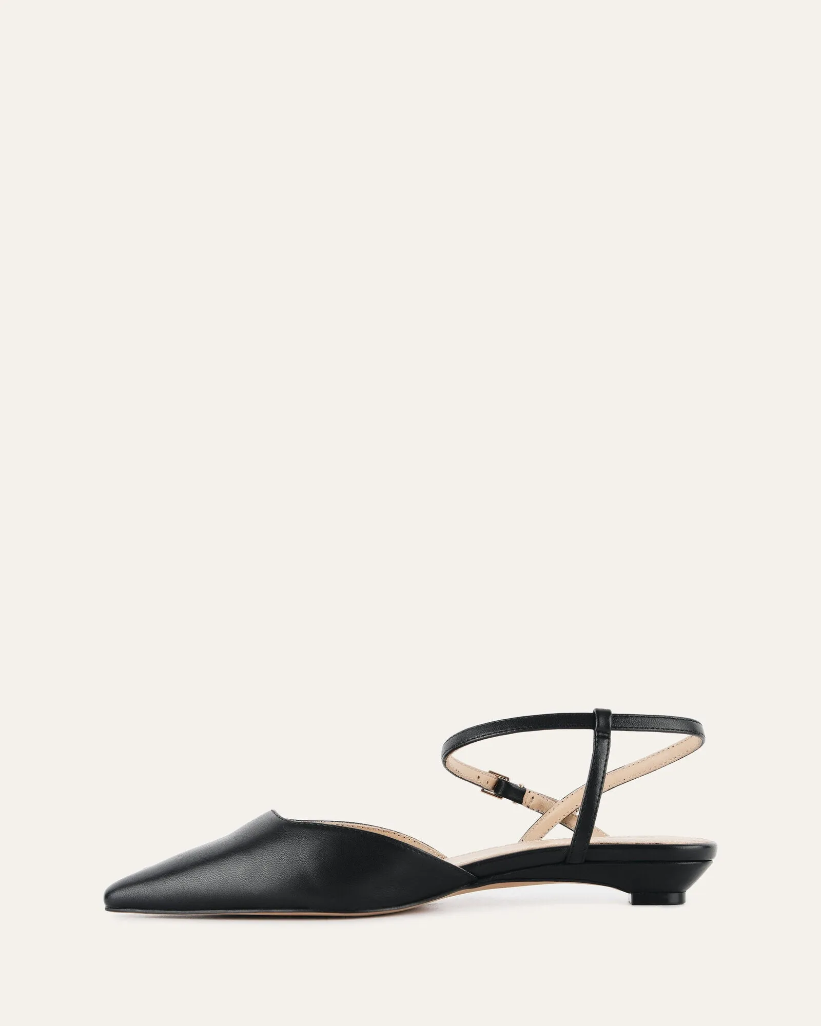 VIRGINIE BALLERINES NOIRES EN CUIR