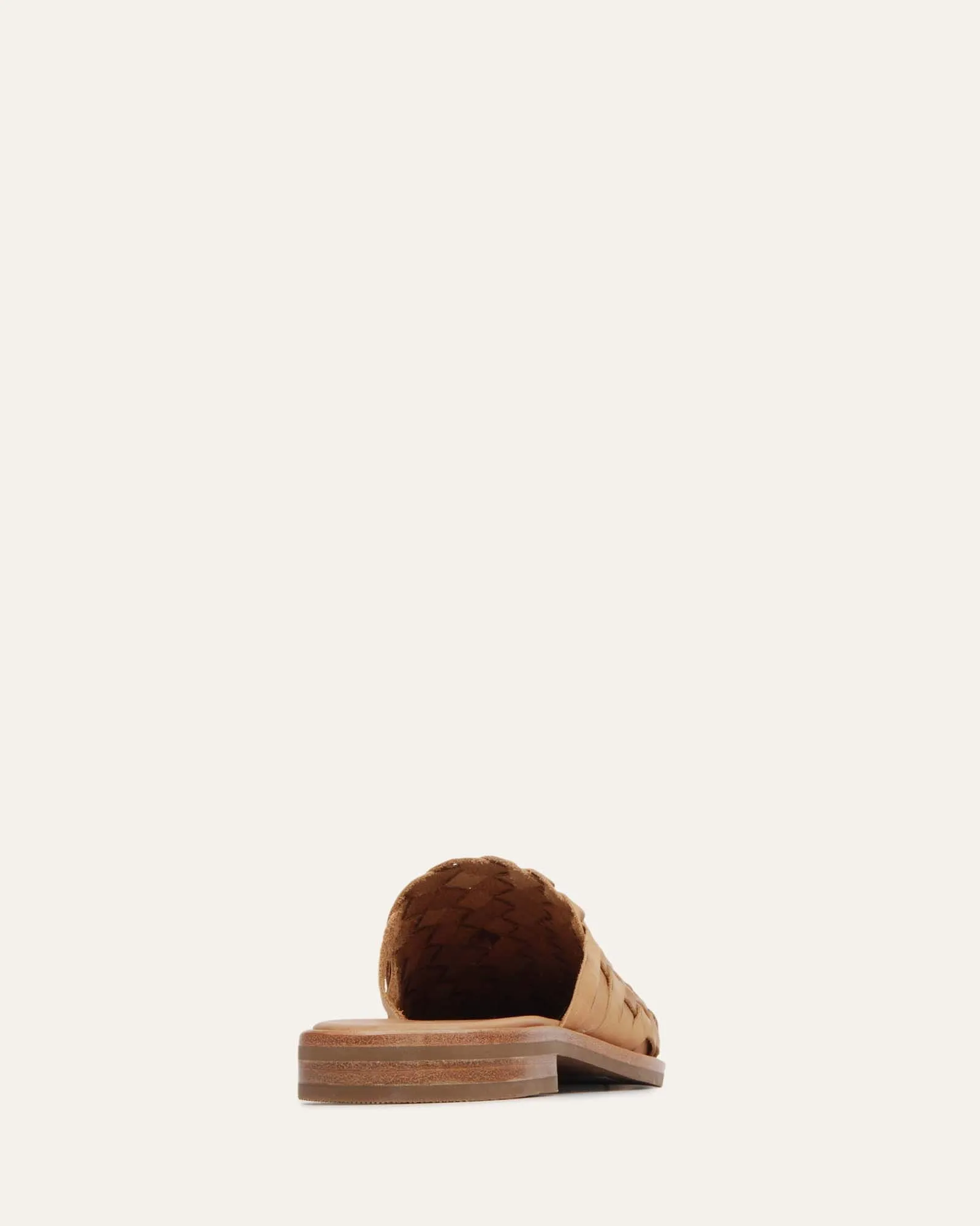 WEAVER BALLERINES DÉCONTRACTÉES EN CUIR TAN