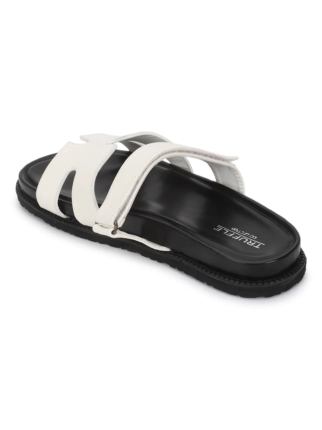 Mules en PU blanc (TC-ST12ORRY-WHT)