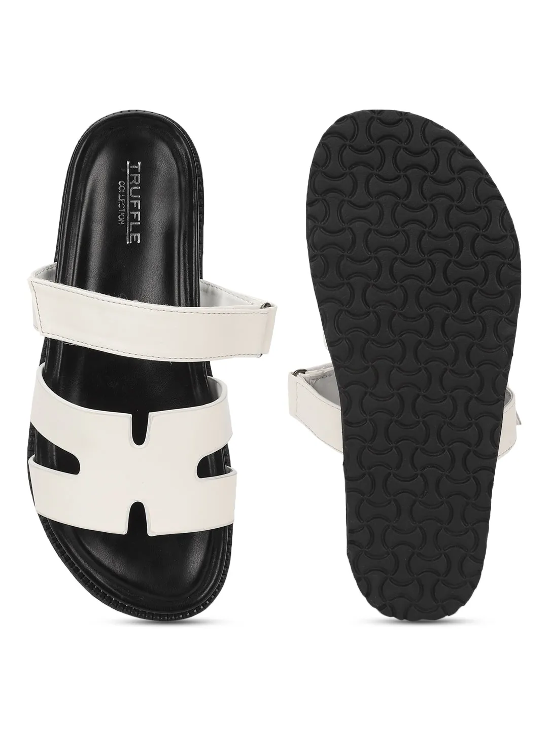 Mules en PU blanc (TC-ST12ORRY-WHT)