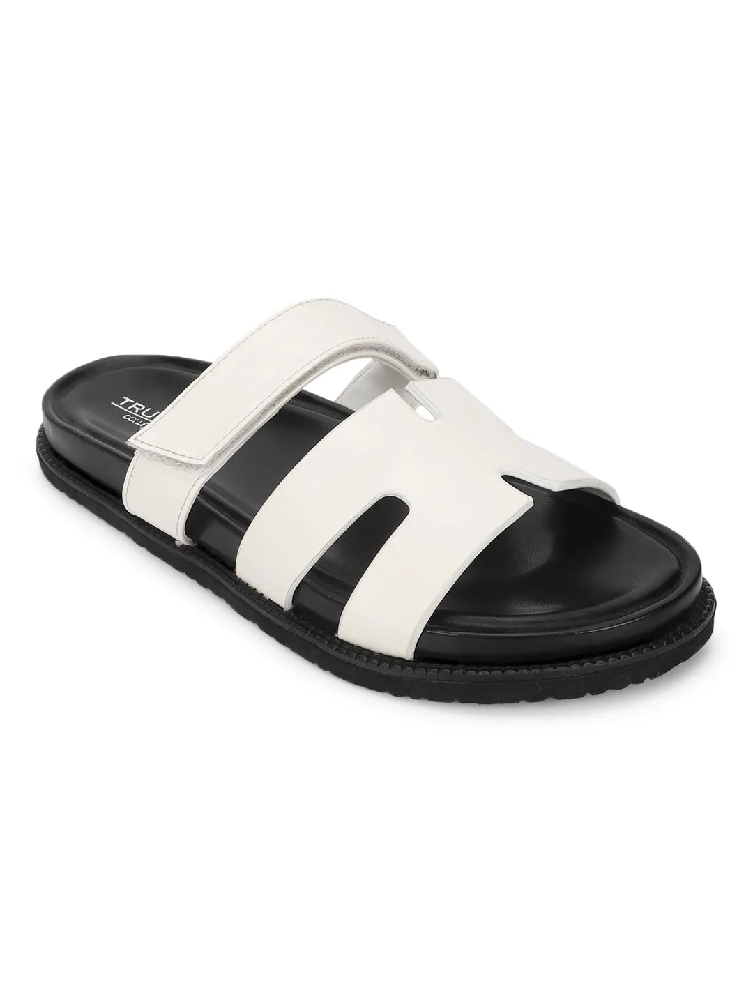 Mules en PU blanc (TC-ST12ORRY-WHT)