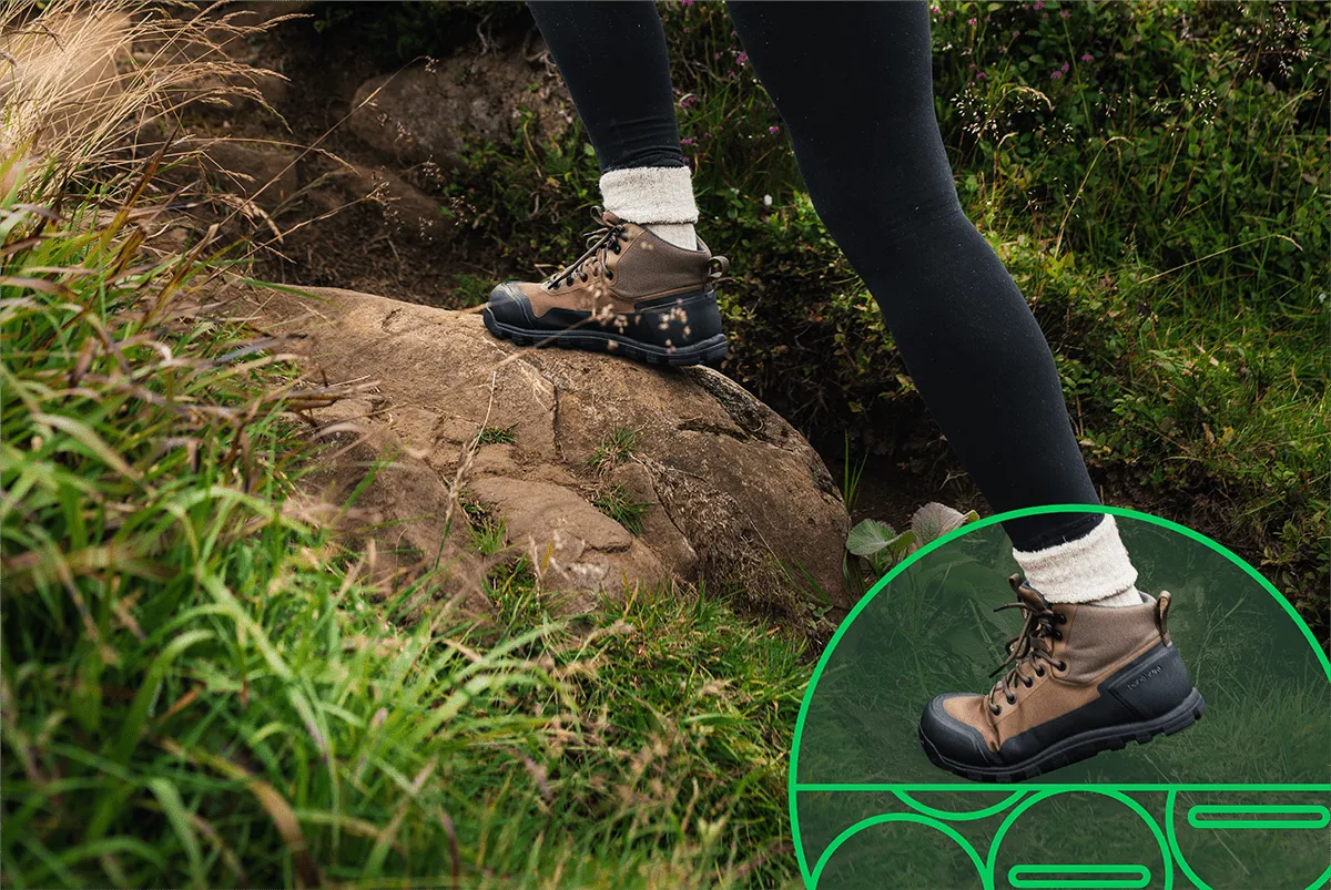 Bottes de randonnée pieds nuls pour femmes Rediscover Grounding | Eclipse
