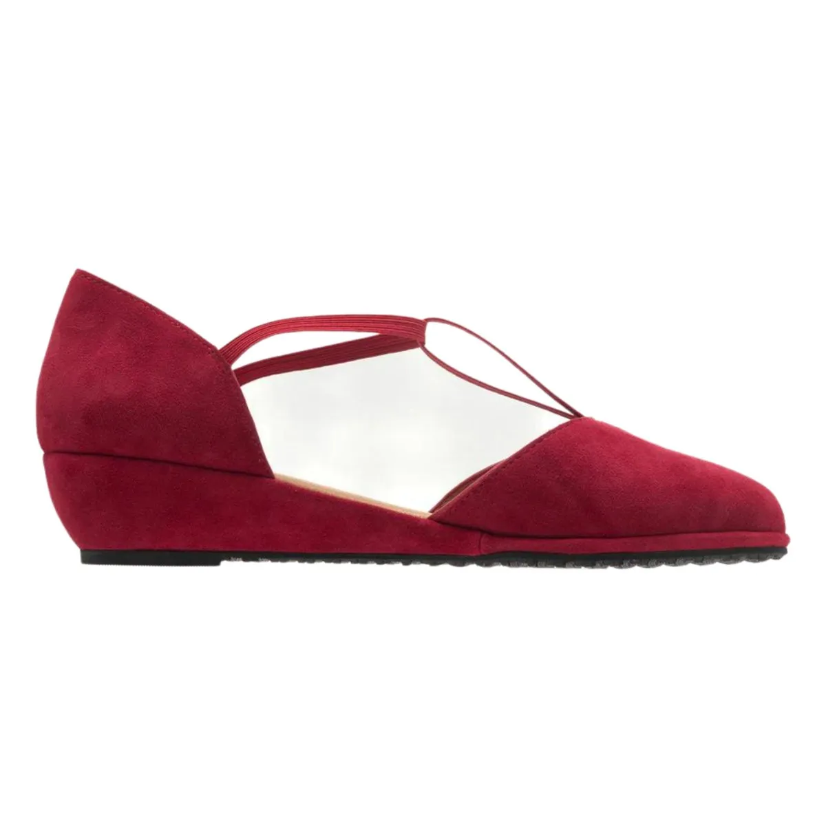 Patsy en daim rouge pour femme