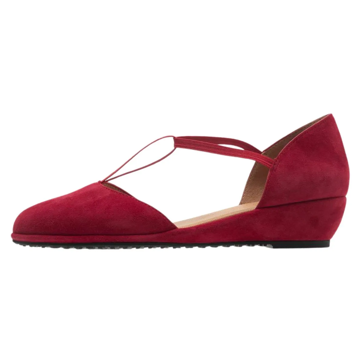 Patsy en daim rouge pour femme