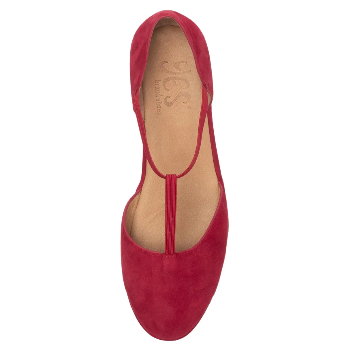 Patsy en daim rouge pour femme