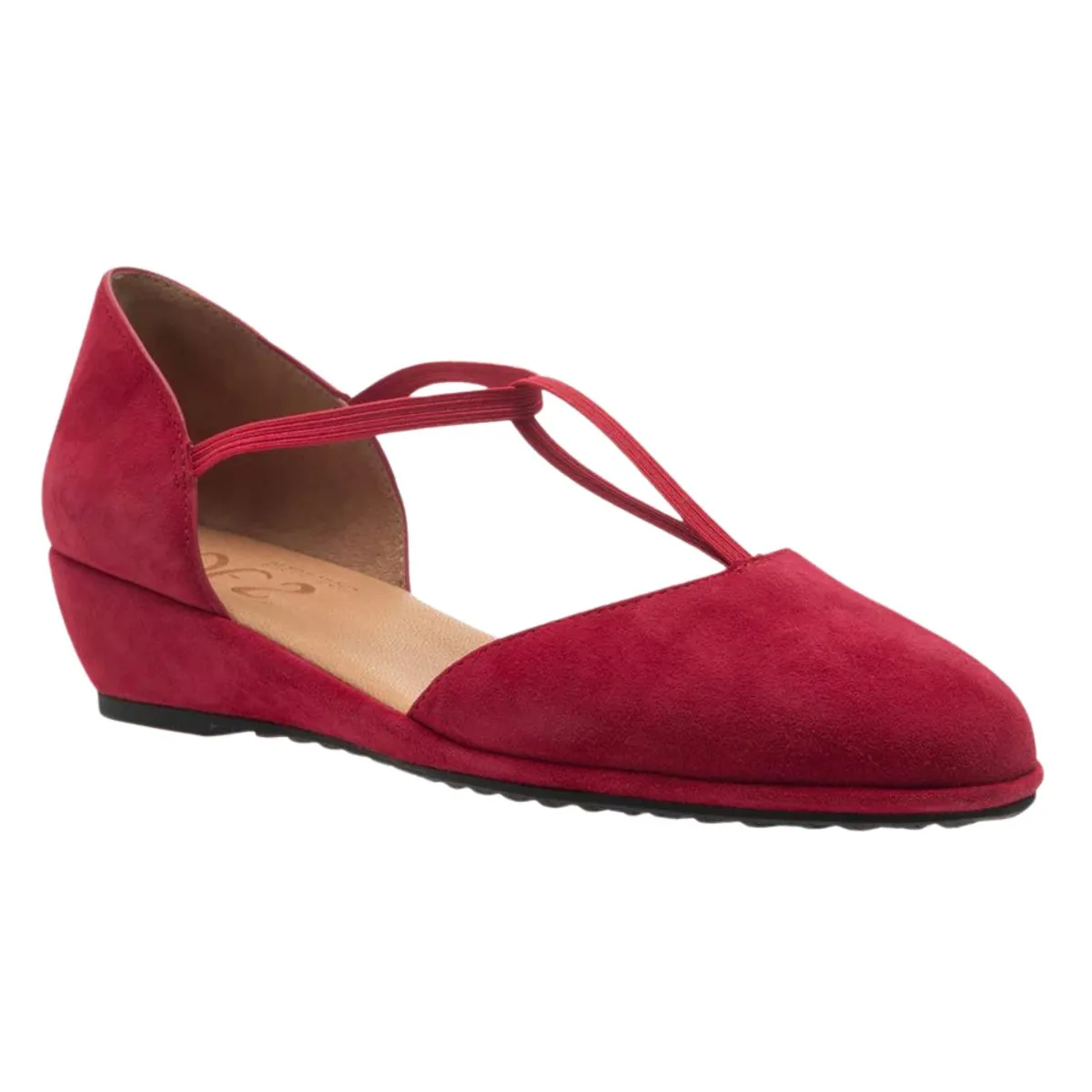 Patsy en daim rouge pour femme